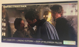 Empire Strikes Back Widevision Trading Card 1995 #89 Cloud City Han Solo Leia - $2.48