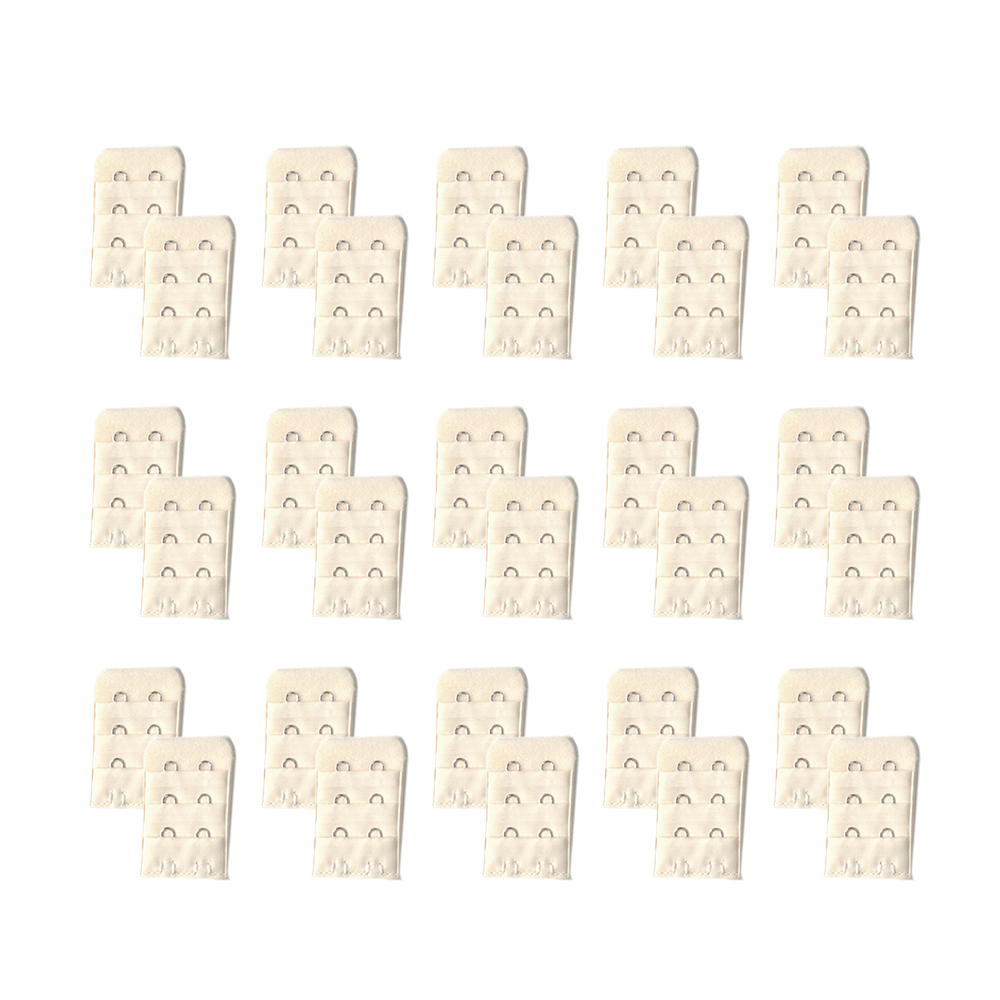 Two-Hook Bra Band Extender BEST VALUE Bulk 30-Pack Beige