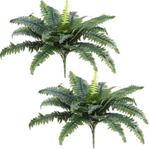 Jutom Artificial Ferns For Outdoors 22 Inch Long Silk Artificial Boston Fern - £28.38 GBP