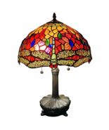 20&quot; Stained Glass Two Light Dragonfly Accent Table Lamp - $403.26 CAD
