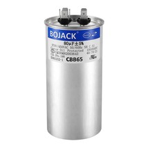 Bojack 80 Uf ±5% 80 Mfd 370/450 V Cbb65 Round Run Start Capacitor For Ac... - $672.44 MXN