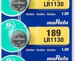 Murata LR1130 Battery AG10 389A 1.55V Alkaline Button Cell (10 Batteries) - $6.37+