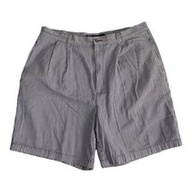 Tommy Hilfiger Mens Shorts Adult Size 36 Blue White Striped Chino 7.5&quot; I... - $24.08