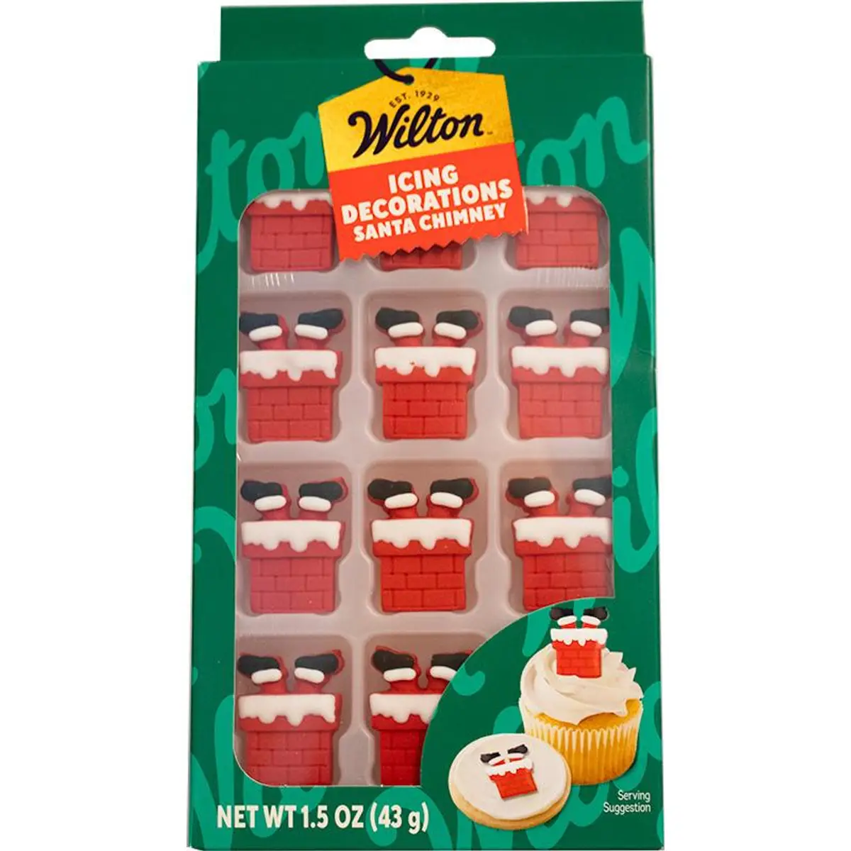 Wilton Santa Chimney Royal Icing Decorations, 12-Count - €21,64 EUR