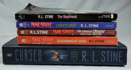Lot of 5 R. L. Stine Fear Street Books The Boyfriend, Lights Out, The Evil Moon+ - £19.19 GBP