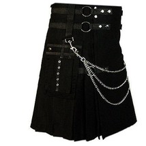 Black Fashion Kilt for stylish Men - $785.14 MXN