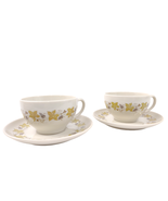 Set of 2 Syracuse China VINTAGE Cups &amp; Saucers c1966-70, Grape Leaves Ca... - $367.78 MXN