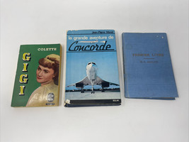 French Language Vintage Books Lot of 3 Gigi Concorde Berlitz 1917 1903 - £21.32 GBP