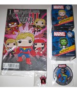 5 PC LOT MARVEL COLLECTOR CORPS WOMEN OF POWER JUNE 2016 CAPTAIN MARVEL ... - €11,77 EUR