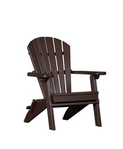 Kids Folding Adirondack Chair - Child Sized Furniture Chocolate - £241.84 GBP