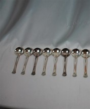8 Soup Spoons R.O. CO A1 Silverplated Monogrammed "W" International Silver Compa - $23.74