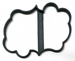 Frame Plaque Outline Chic Elegant Floral Style Cookie Cutter USA PR3141 - £2.39 GBP