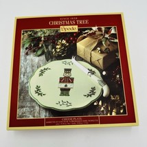 Spode Christmas Tree Nutcracker Cheese Plate &amp; Knife Set NIB - $31.50