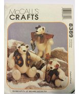 McCall&#39;s Crafts Snow Bearies Polar Bears Sewing Pattern #8389 - £5.53 GBP
