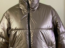 A New Day™ ~ Puffer Coat ~ Nylon ~ Brown Shimmer ~  Women&#39;s Size Small J... - £20.97 GBP