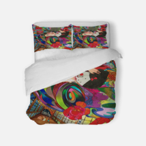 Mushroom DMT  Bedding Set 3Pcs Comforter Cover  - £63.14 GBP