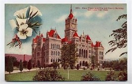 State Flower &amp; City County Building Salt Lake City Utah  1900&#39;s - £9.24 GBP