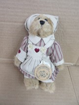 NOS Boyds Bears Plush Heart Nurse Bailey and Friends Pinstripe Dress B80 H - £28.86 GBP