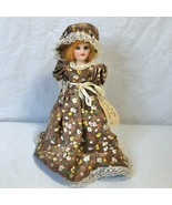 Colonial Dress 8&quot; Doll Hand Crafted Williamsburg VA Matching Dress Mob Cap - £39.47 GBP