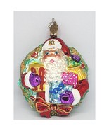 Christopher Radko A Gift For Giving Santa Wreath Glass Christmas Ornamen... - $51.42