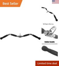 Lat Bar Cable Machine Attachment, Curl Pulldown Bar with Full Rotation a... - $49.23