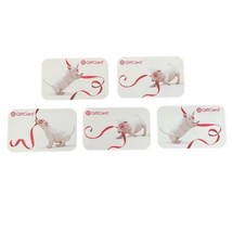 x5 Target Gift Cards Bullseye Dog Target Mascot White &amp; Red No Value No Balance - £11.09 GBP