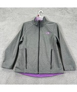 The North Face Womens Gray Long Sleeve Full Zip Basic Jacket Size Medium - £31.13 GBP