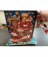 Vintage Denmark 1950s 60s Castle Advent Calendar Pop Out 13&quot; x 13&quot; - $457.39 MXN