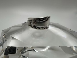 Vintage Silverplate Flower Spoon Ring Size 10 #85 - $14.26