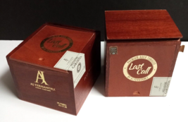 Two Empty Wood Last Call Cigar Boxes for Crafting, Gifting or Travel Hum... - £19.59 GBP