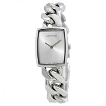Calvin Klein K5D2M126 Amaze Silver Tone Ladies Bracelet Watch - $3,791.93 MXN
