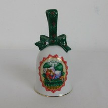 Avon 1990 Waiting For Santa Porcelain Christmas Bell Collectible Vintage Mouse - £4.75 GBP
