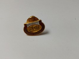 Vtg ASI Graduate Gold Tone Enamel Lapel Pin Tie Tack Advanced Schools Inc - $12.58