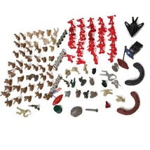 113 Piece Army Men Playset Military Plastic Toy Soldiers Firefighters - £12.76 GBP