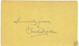 1940 Charlie Keller J.S.A. Auth Auto Postally Sent Very Nice Auto !! - £58.98 GBP