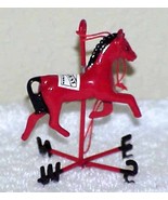 Vintage 1980&#39;s Red Metal HORSE Weathervane Ornament - $10.00