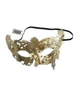 Halloween Gold Metallic Filigree Eye Half Mask Masquerade Ball Costume C... - £18.38 GBP
