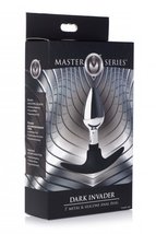 Master series dark invader metal &amp; silicone anal plug small - £28.53 GBP