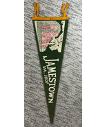 1970’s Jamestown VA 1607 Felt Vintage Pennant 9” x 26” Souvenir ￼Pennant - $17.81