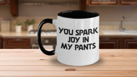 Party In My Pants Mug White Two Tone Coffee Cup Funny Gift for Lover Spark Joy - £18.61 GBP