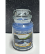 Yankee Candle DRIFT AWAY 22oz Large Jar Candle RETIRED Rare White Label - £41.94 GBP