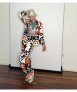 1980s does 1960s Psychedelic Pant Suit Set, Make offer welcome! - €401,78 EUR