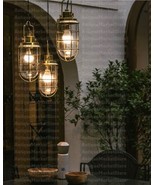Nautical Brass and glass pendant light accentuate your evenings out on t... - $258.57 CAD