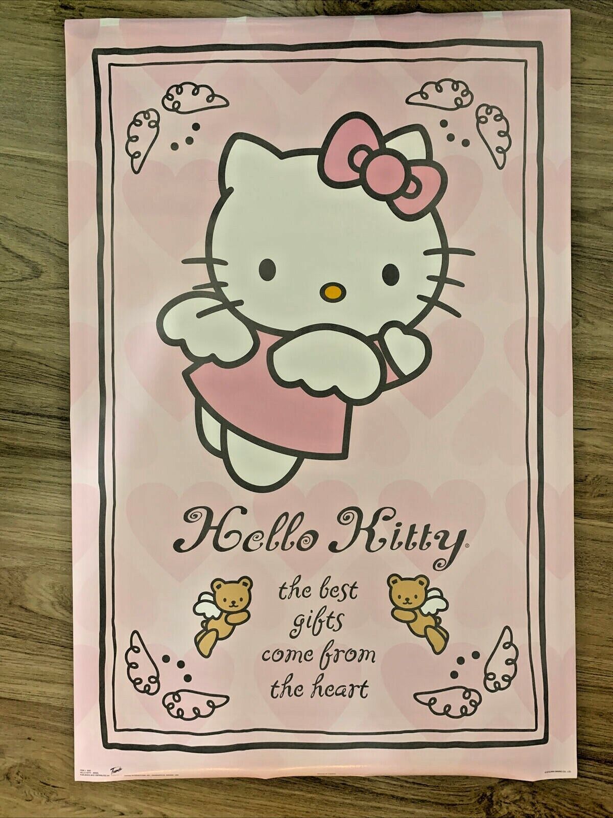 Vintage 2004 Sanrio Hello Kitty Angel Poster Original 22.375x34'' Inch RARE NEW - $61.45