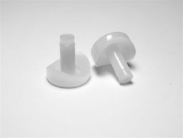 12 Coved Nylon Stem 3/4&#39;&#39; Bumper Glides for Tubular Chair Bases - $8.57