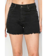 RISEN Full Size High Waist Raw Hem Denim Shorts - $72.45 CAD