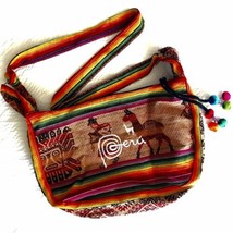 Vtg Handmade Peru Shoulder Bag Peruvian Andean South American Souvenir R... - $42.08