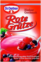 Dr Oetker 3-Pack Rote Gruetze - Himbeer Geschmack (Raspberry) 3 X 40g - $4.75