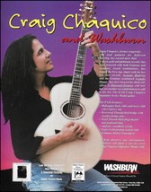 Jefferson Starship Craig Chaquico Signature Washburn EA26 acoustic guitar ad - $4.01