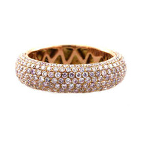 Fine 1.30ct Natural Fancy Pink Diamonds Engagement Ring Band 18K Solid Gold - £3,289.36 GBP